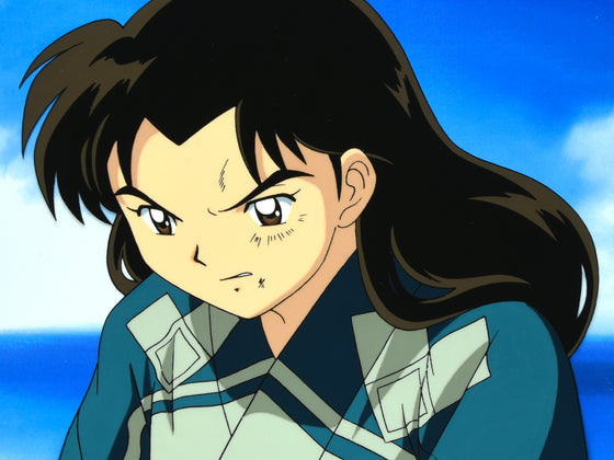 Inuyasha - Miroku - Pan-size Production Cel w/ Douga & Print Background