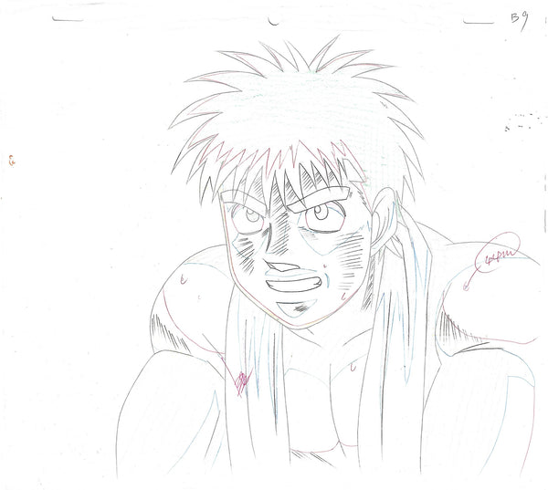 Hajime no Ippo - Clinching Ippo - 1-layer Production Cel w/ Douga