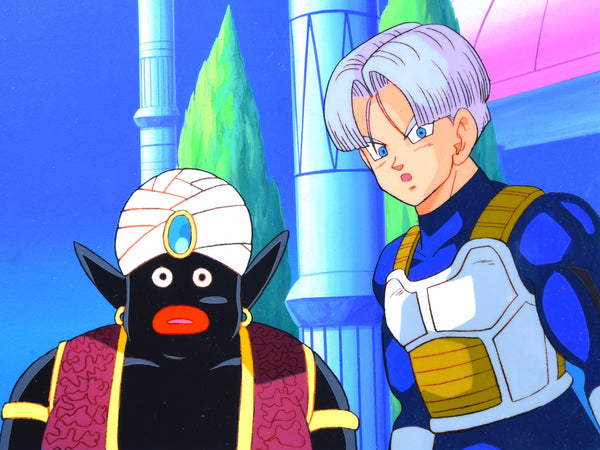 Dragon Ball Z - Mr. Popo and Future Trunks at Kami's Lookout - Key