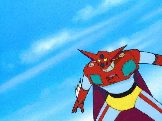 Getter Robo - Getter 1 ‐ 1-layer Production Cel w/ Douga & Copy Background