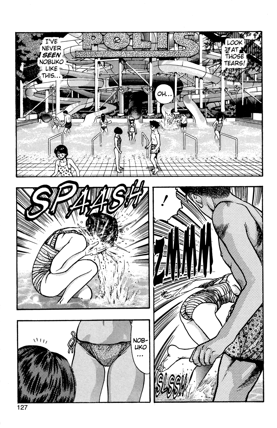Video Girl Ai - Nobuko running into Youta and Ai at the Waterpark - Artist Original Published Manga Page