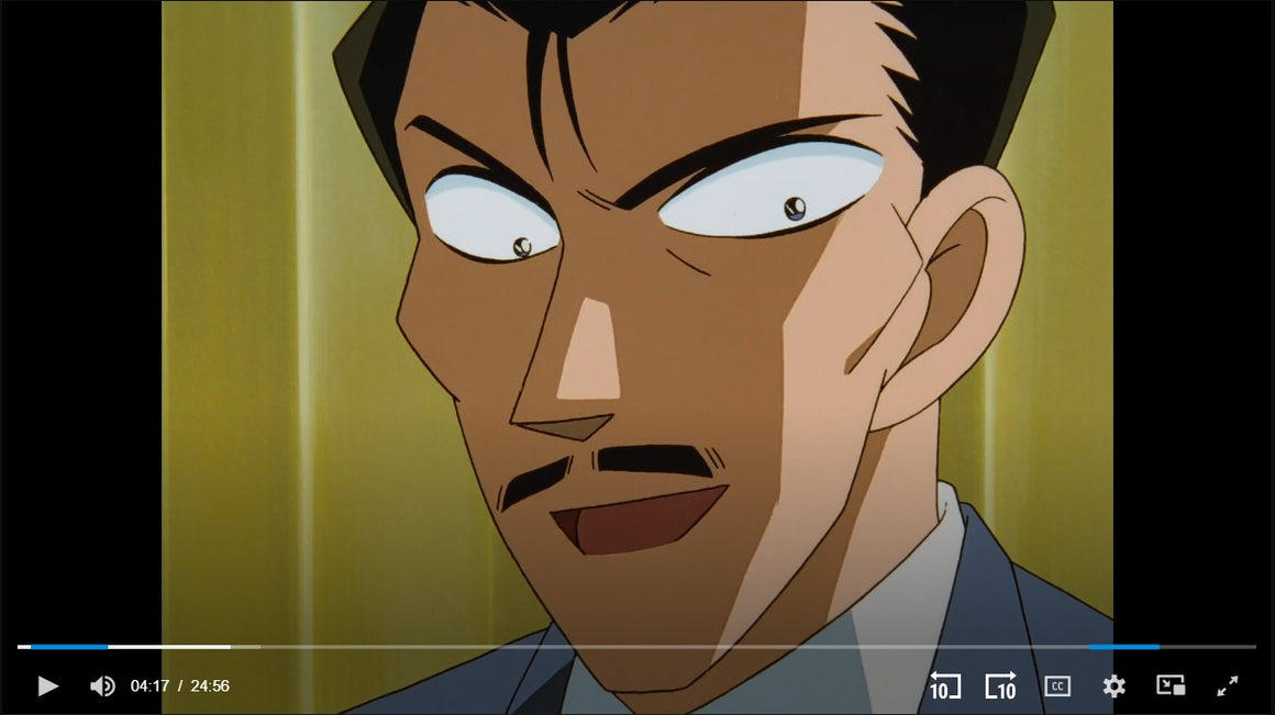 Detective Conan - Mouri Kogoro close-up - Key Master Setup w/ Douga and Concept