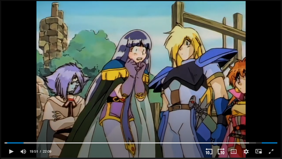 Slayers - Lina, Gourry, Sylphiel, & Zel from the Final Episode - Key Master Setup w/ Douga & Concept