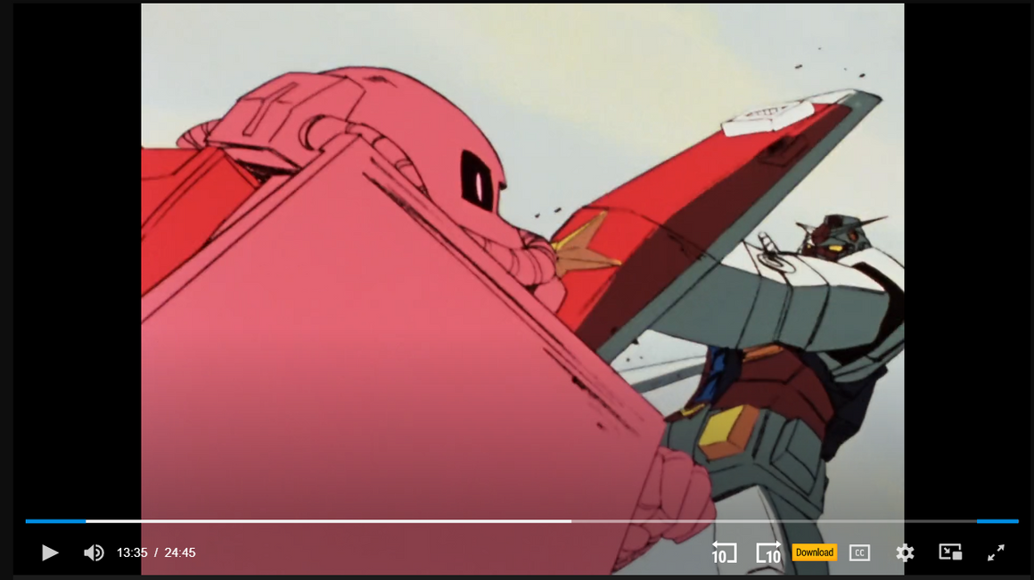 Mobile Suit Gundam - Gundam vs Char Zaku - 1-layer Production Cel