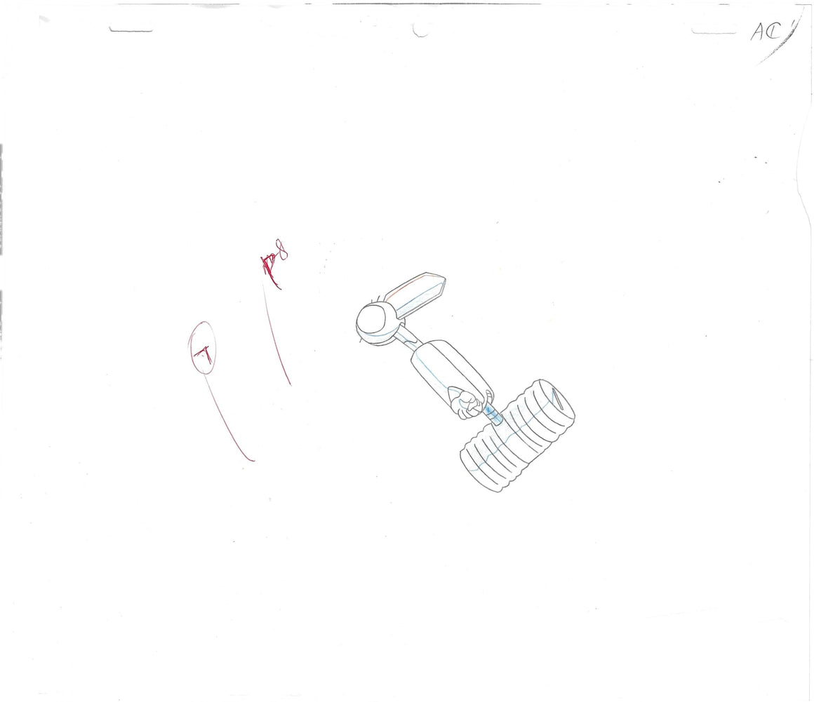 Medabots Damashii - Dorcus/Rokusho - 1-layer Production Cel w/ Douga