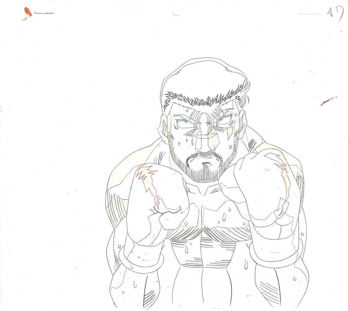 Hajime no Ippo - Date Eiji - 1-layer Production Cel w/ Douga