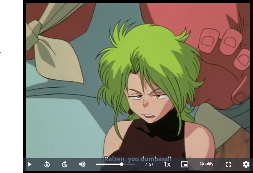 YuYu Hakusho - Kokou and Enki - 1-layer Production Cel w/ Douga