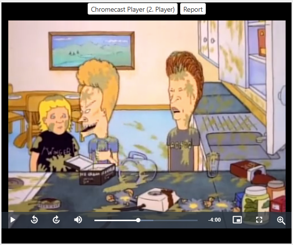 Beavis and Butt-Head - The pair making a protein shake - 6-layer Production Cel w/ Print Background