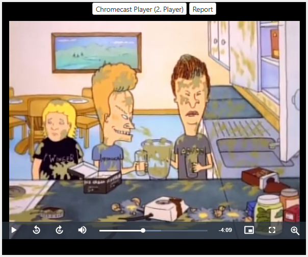 Beavis and Butt-Head - The pair making a protein shake - 6-layer Production Cel w/ Print Background