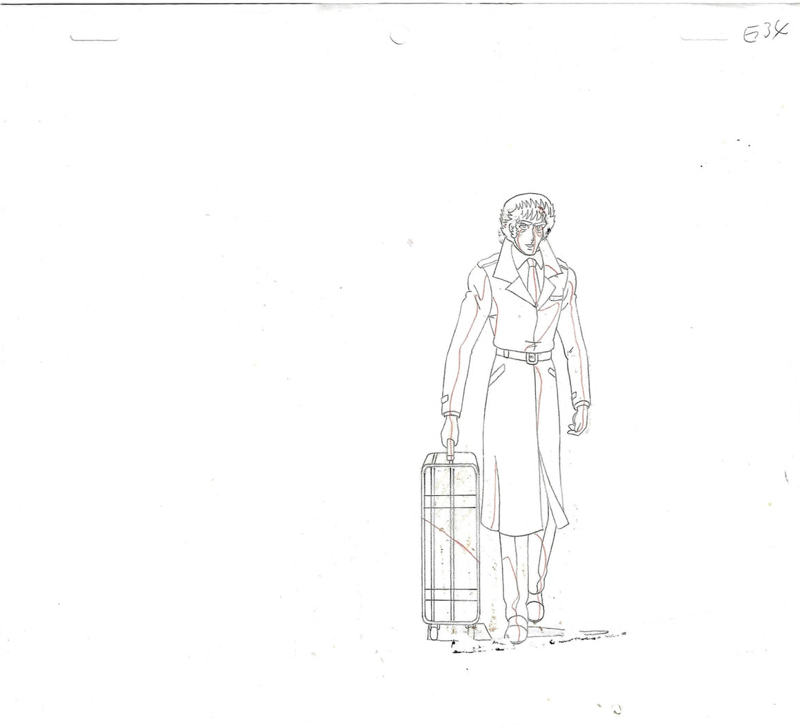 Area 88 - "Iron Hand" Campbell - 1-layer 12-field Production Cel w/ Douga