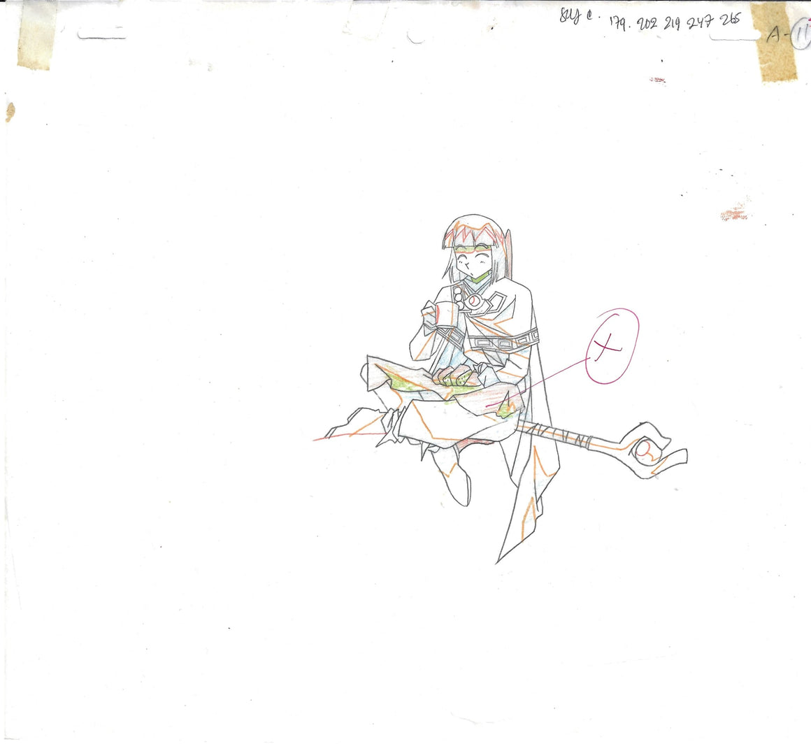 Slayers - Xellos having lunch on a tree branch - Key Master Setup w/ Douga & Concept