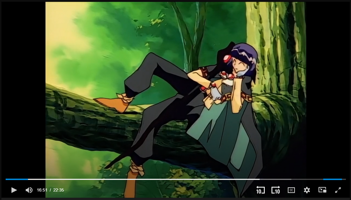 Slayers - Xellos having lunch on a tree branch - Key Master Setup w/ Douga & Concept