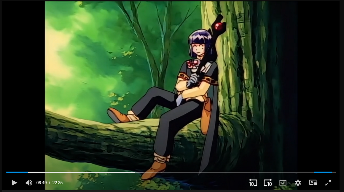 Slayers - Xellos having lunch on a tree branch - Key Master Setup w/ Douga & Concept
