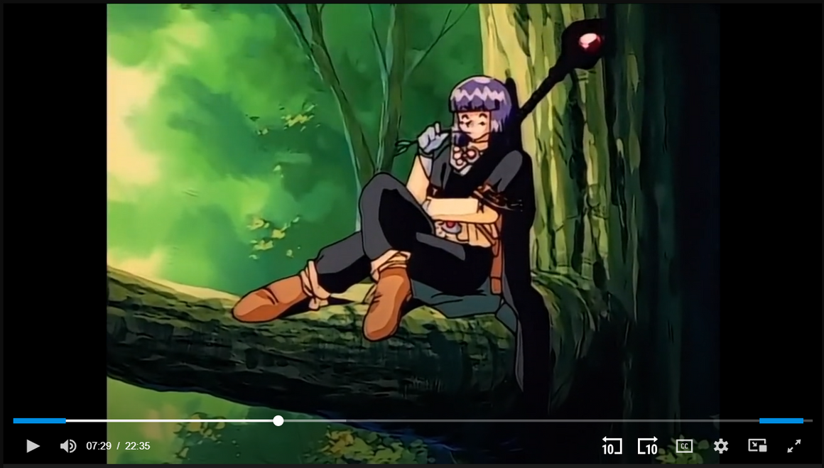 Slayers - Xellos having lunch on a tree branch - Key Master Setup w/ Douga & Concept
