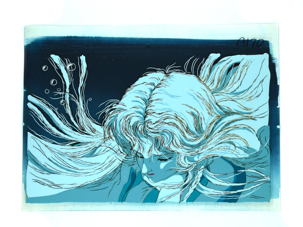 Angel's Egg - The Girl in the water - Movie-size Production Cel w/ Original Background