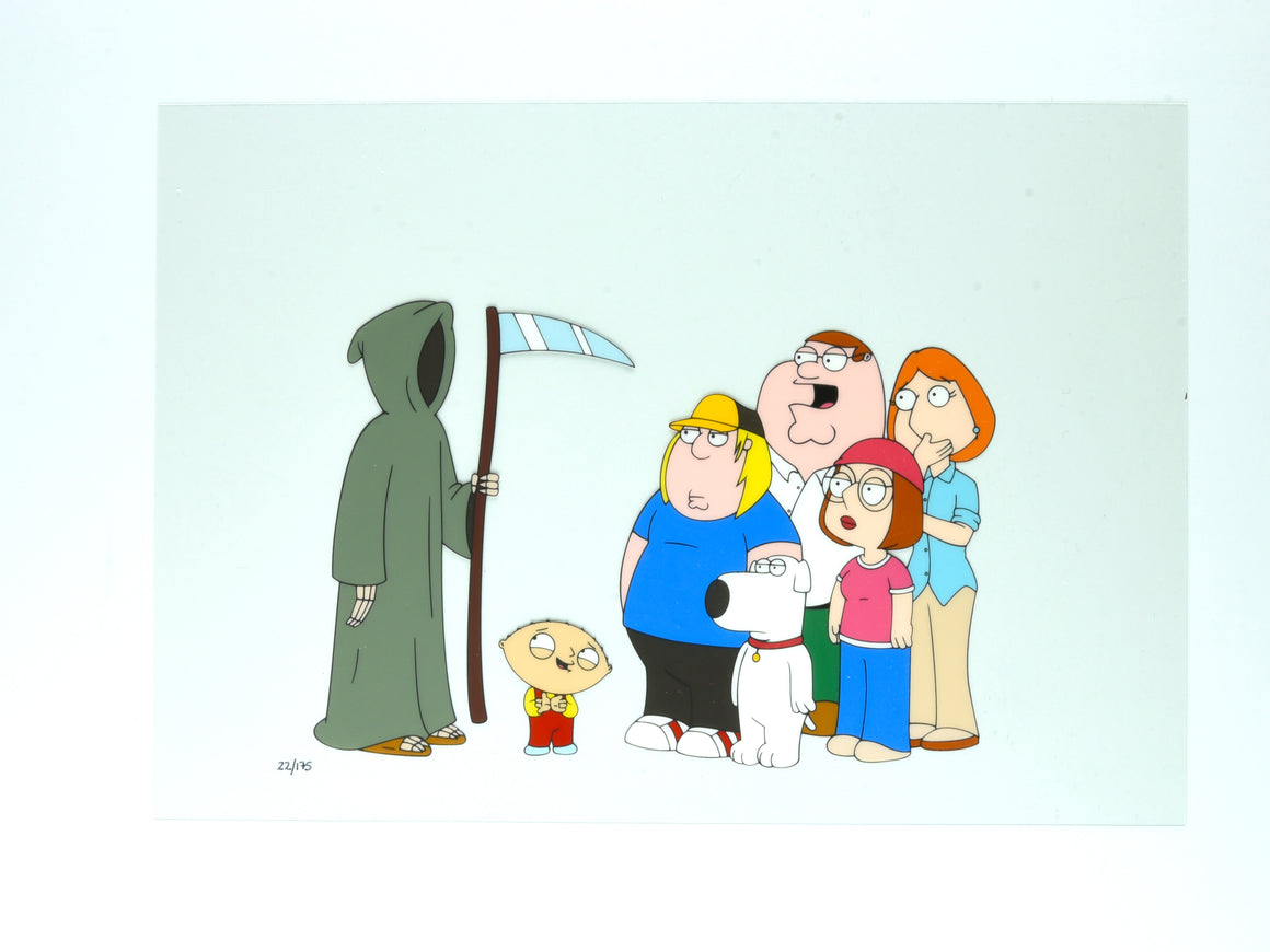 Family Guy - "Death is a Bitch" - Limited Edition Hand-painted Cel w/ Printed Giclee Background