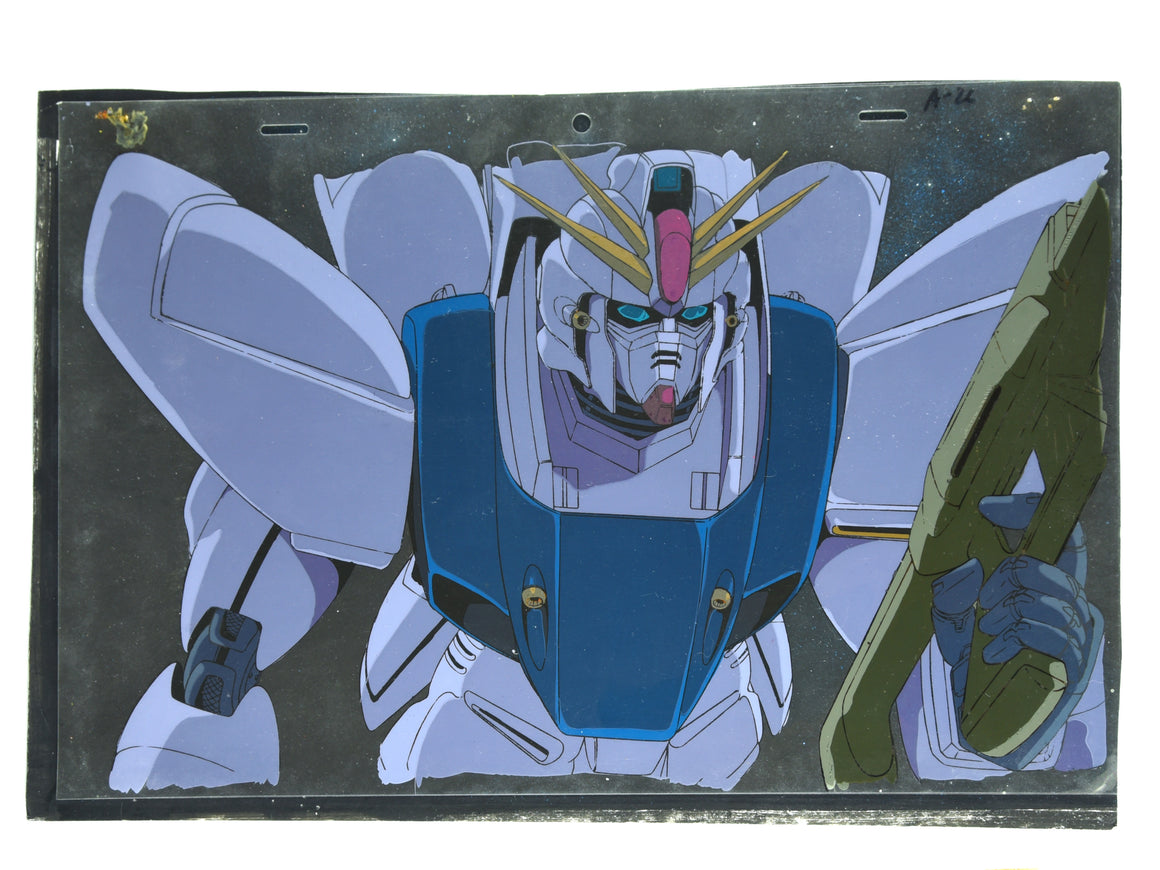 Mobile Suit Gundam F91 - Gundam F91 Close-up - 2-layer Production Cel w/ Original Background