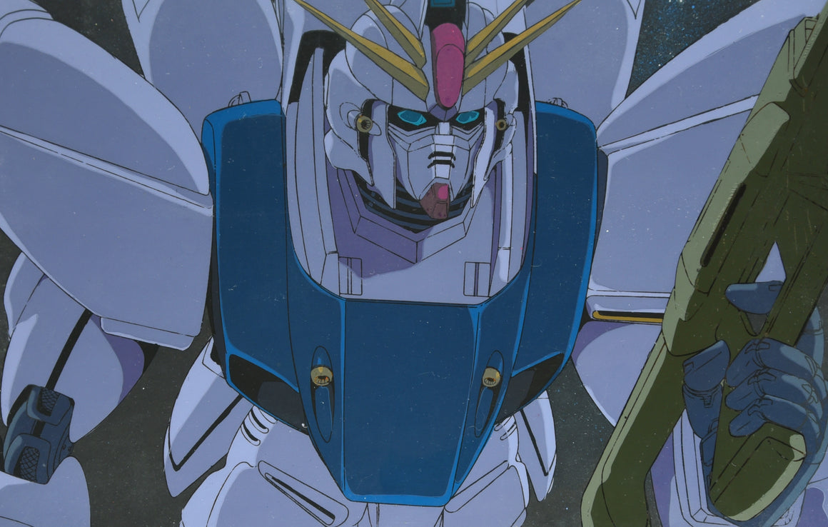 Mobile Suit Gundam F91 - Gundam F91 Close-up - 2-layer Production Cel w/ Original Background