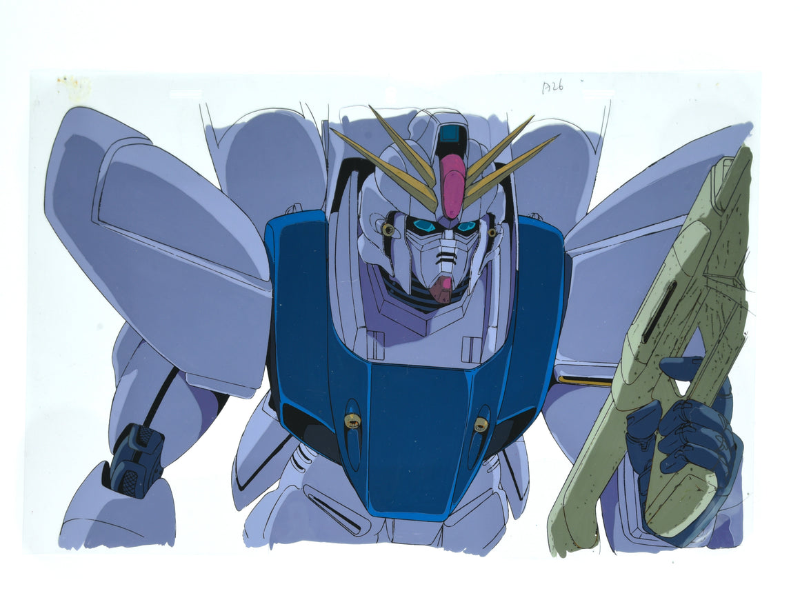 Mobile Suit Gundam F91 - Gundam F91 Close-up - 2-layer Production Cel w/ Original Background