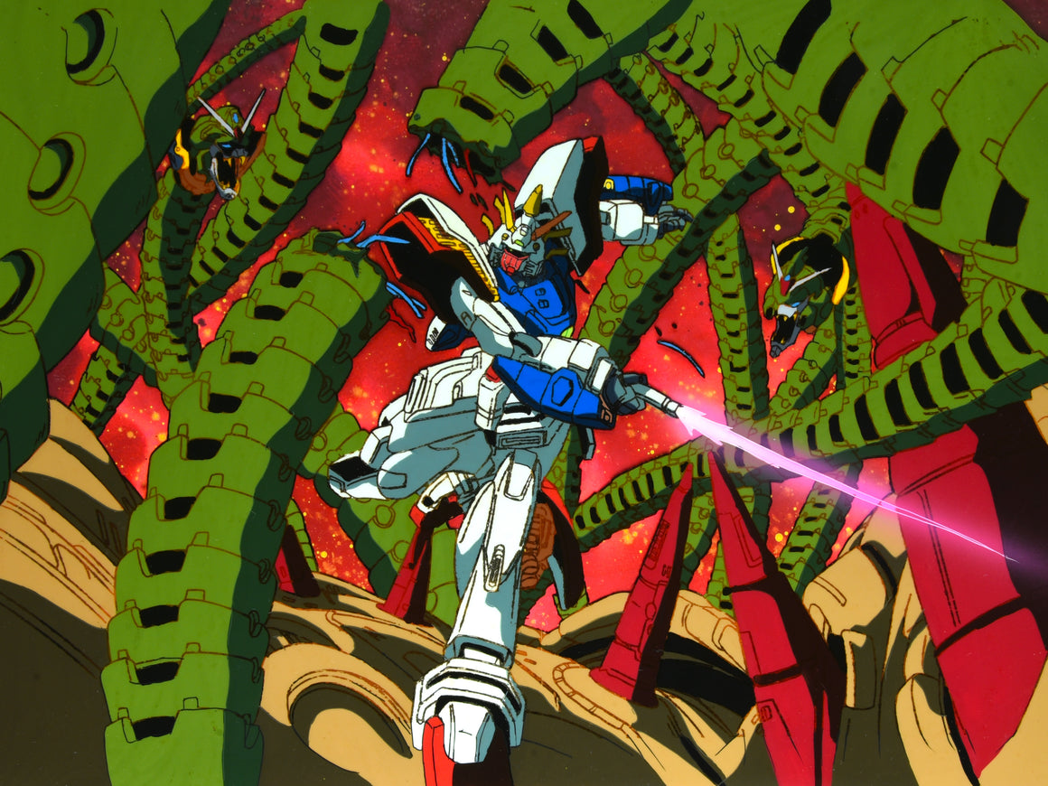 Mobile Fighter G Gundam - Shining Gundam Super Mode w/ Devil Gundam Heads - Pan-size Key Master Setup w/ Concept