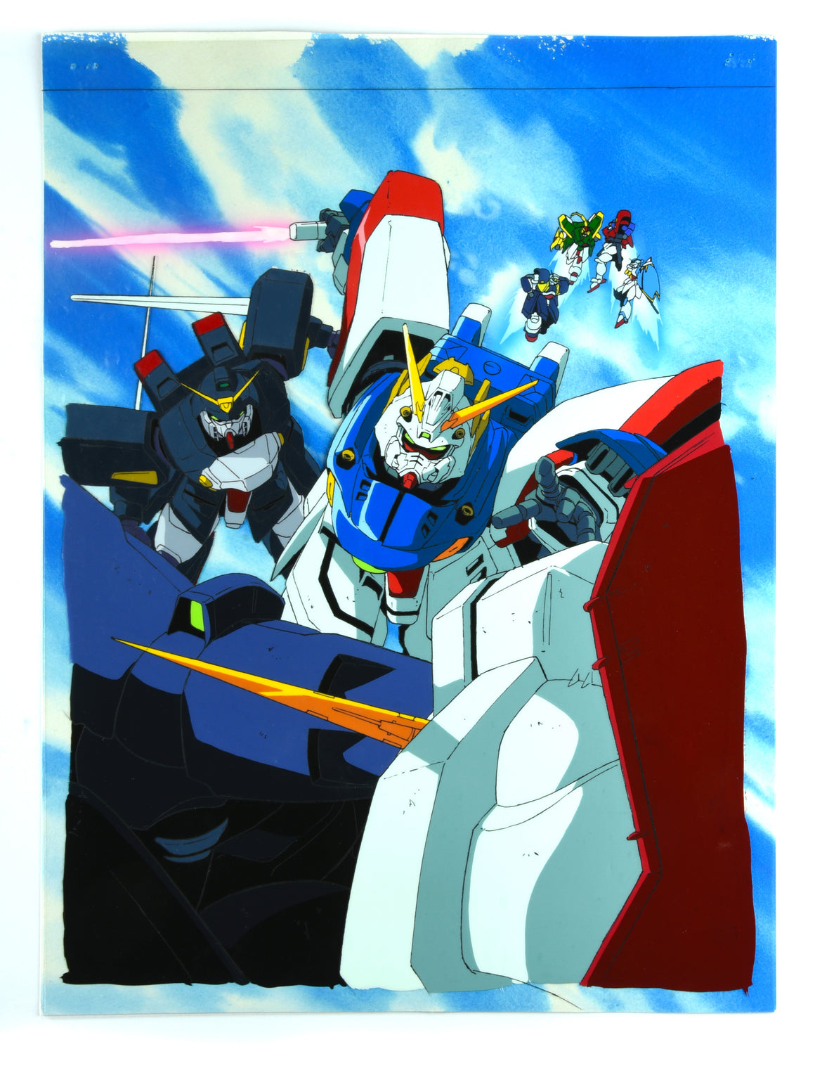 Mobile Fighter G Gundam - TV Magazine Hanken Cel w/ Matching Background