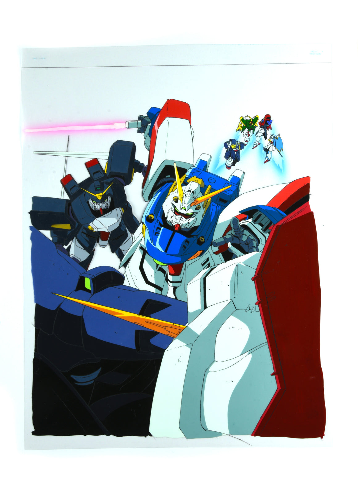 Mobile Fighter G Gundam - TV Magazine Hanken Cel w/ Matching Background