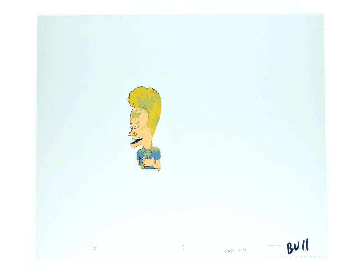 Beavis and Butt-Head - The pair making a protein shake - 6-layer Production Cel w/ Print Background