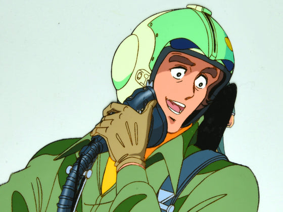 Area 88 - "Iron Hand" Campbell - 1-layer 12-field Production Cel w/ Douga