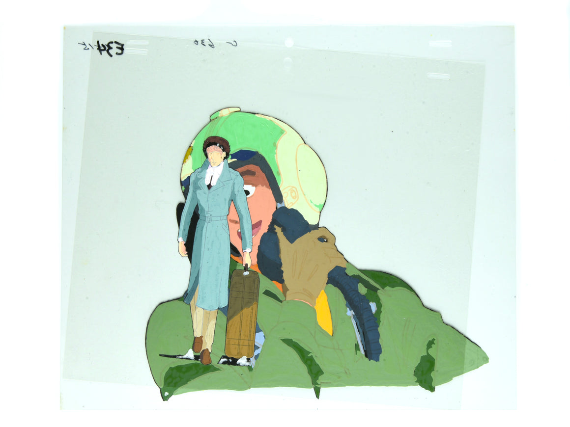 Area 88 - "Iron Hand" Campbell - 1-layer 12-field Production Cel w/ Douga