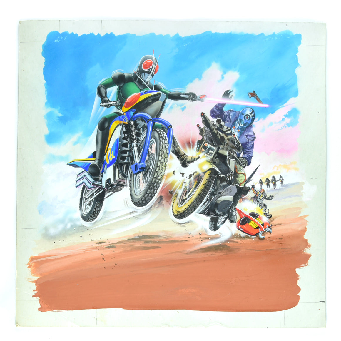 Kamen Rider - Black RX vs Gatezone - Original Official Illustration by Komatsuzaki Shigeru