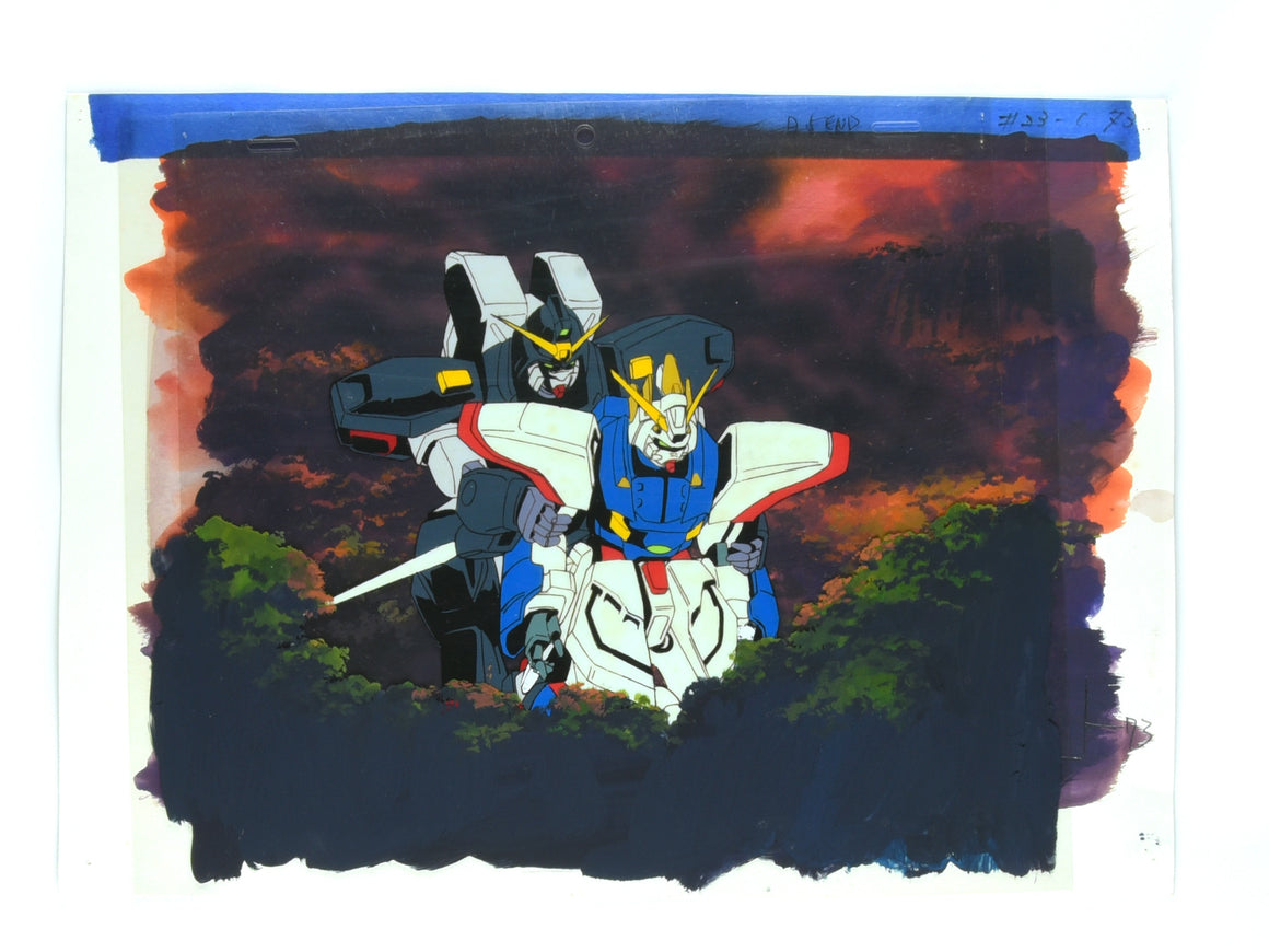 Mobile Fighter G Gundam - Gundam Spiegel holding Shining Gundam - Key Master Setup w/ Concept