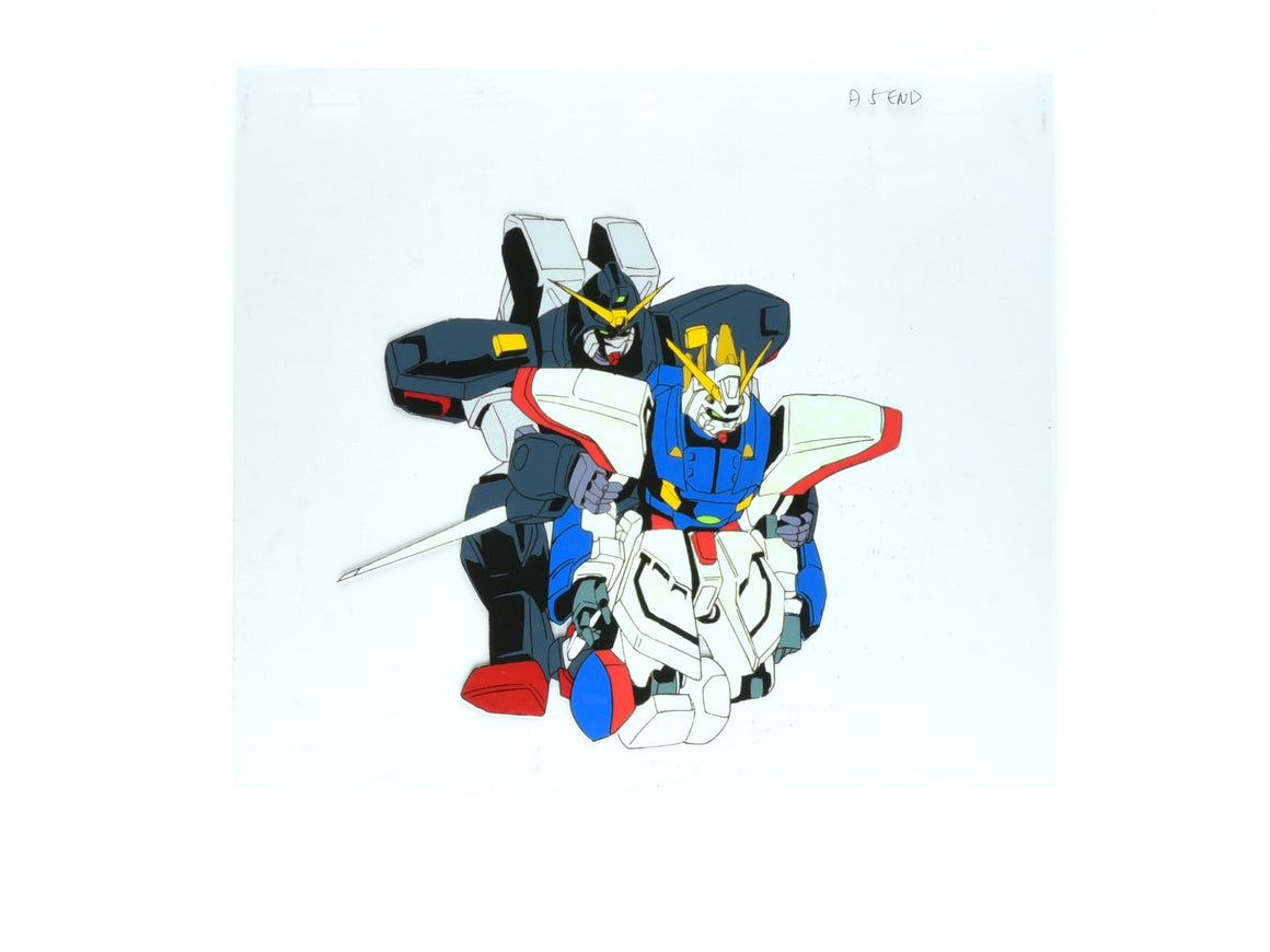 Mobile Fighter G Gundam - Gundam Spiegel holding Shining Gundam - Key Master Setup w/ Concept