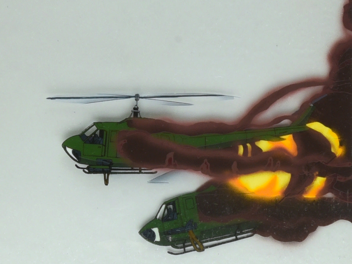 Area 88 - Helicopters - 3-layer Production Cel