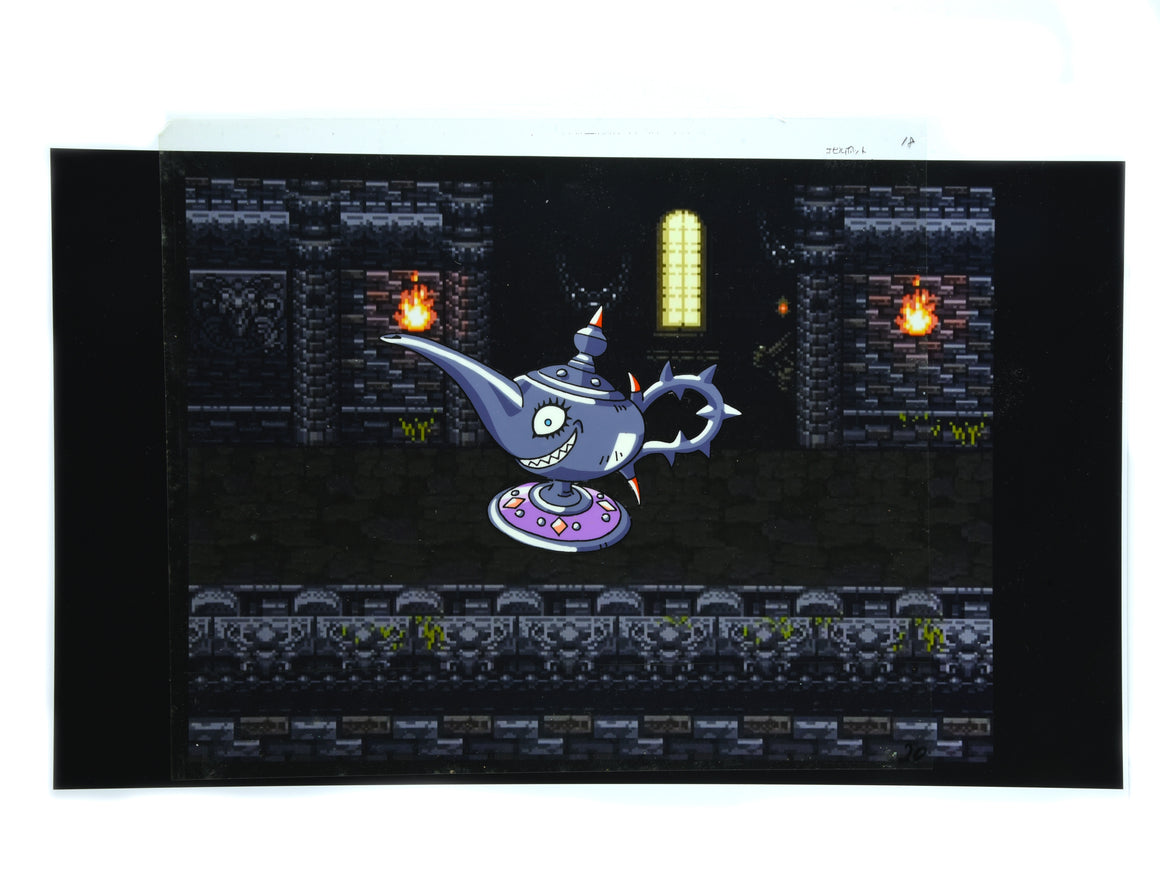 Dragon Quest Monsters - Malevolamp/Evil Pot - 1-layer Hanken Cel w/ Douga & Print Background