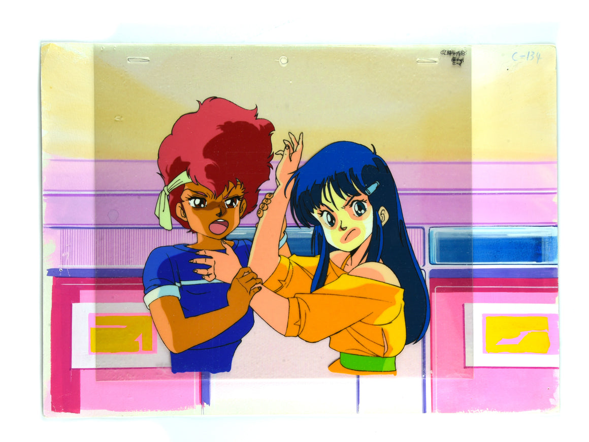 Dirty Pair - Kei and Yuri fighting - 2-layer Key Master Setup