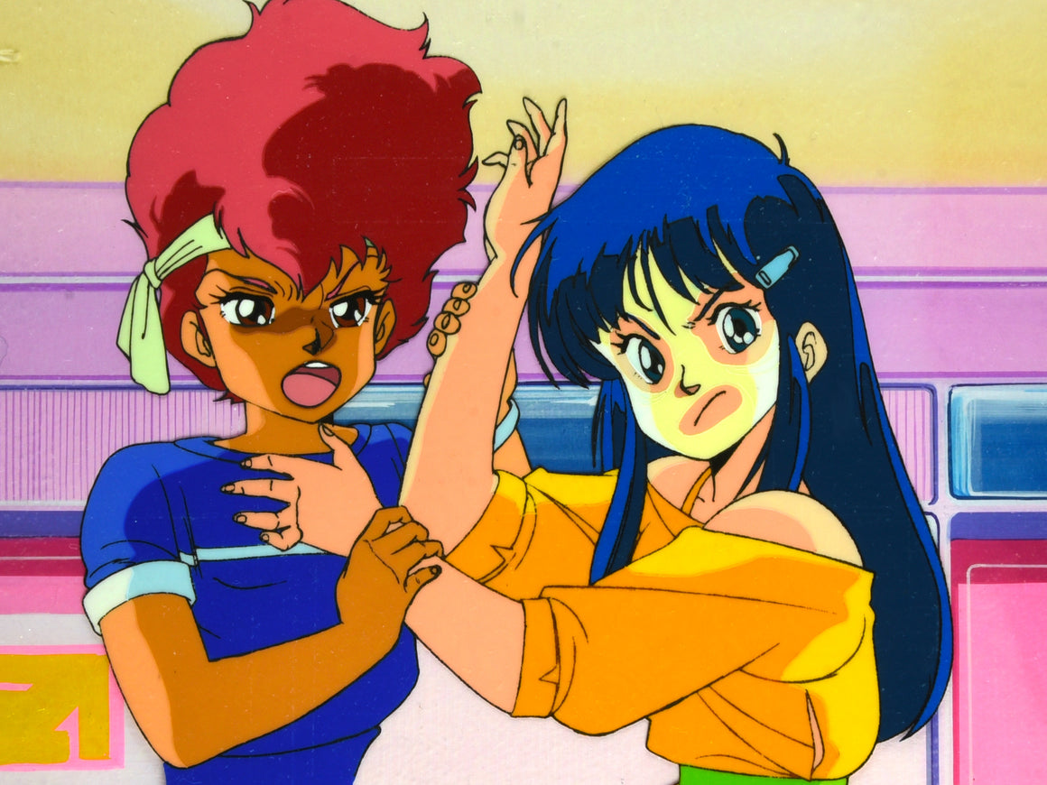 Dirty Pair - Kei and Yuri fighting - 2-layer Key Master Setup