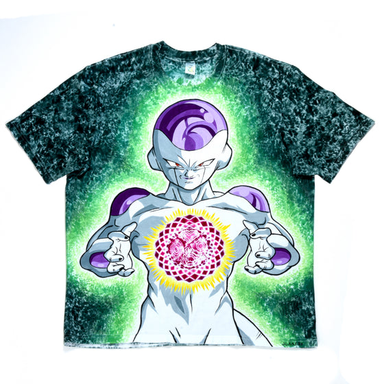 XL - Tie-dyed and Hand-dyed Anime Art T-Shirt - DBZ Frieza #1