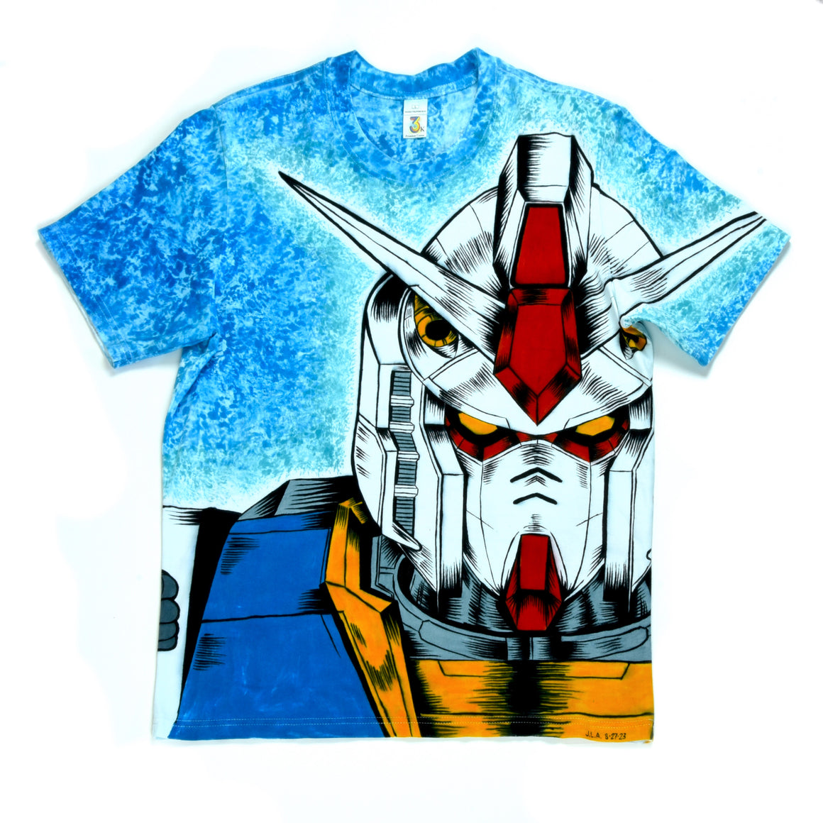 Medium - Hand-painted and Dyed T-Shirt - RX-78-2 Gundam #1