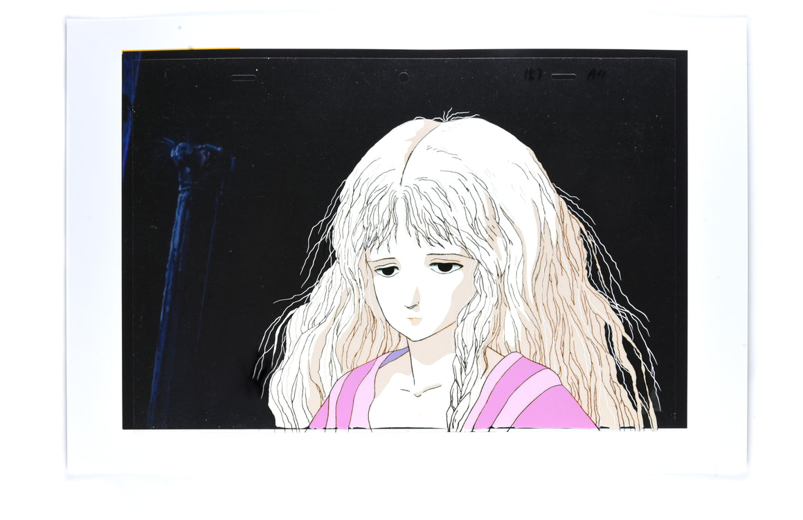 Angel's Egg - The Girl close-up - Movie-size 1-layer Production Cel w/ Copy Background