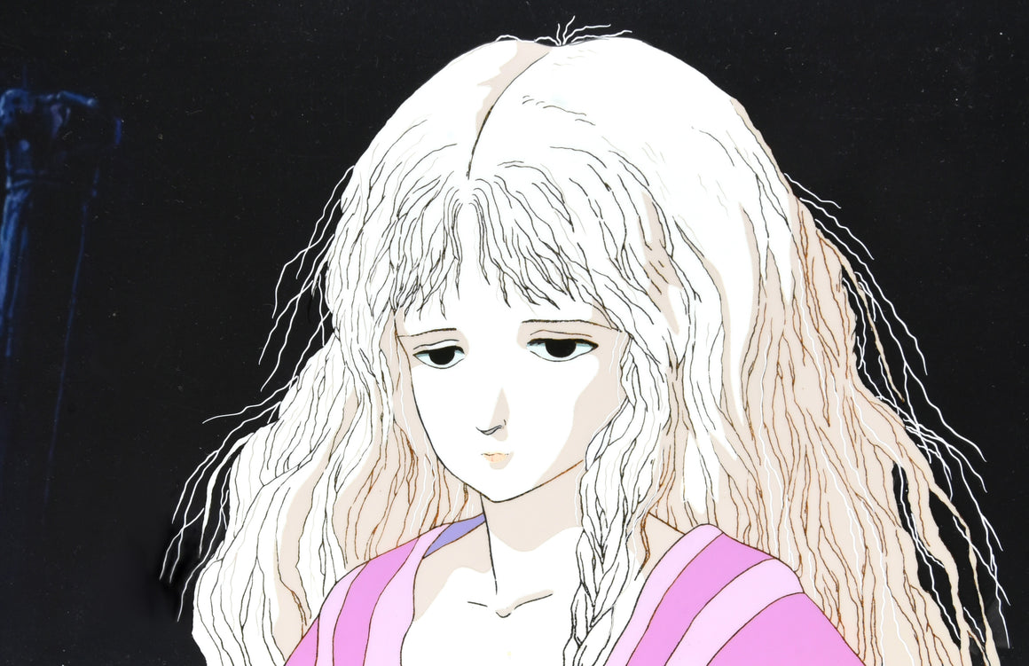 Angel's Egg - The Girl close-up - Movie-size 1-layer Production Cel w/ Copy Background