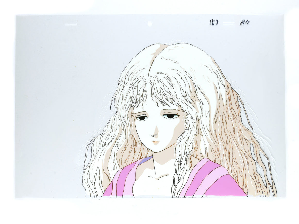 Angel's Egg - The Girl close-up - Movie-size 1-layer Production Cel w/ Copy Background