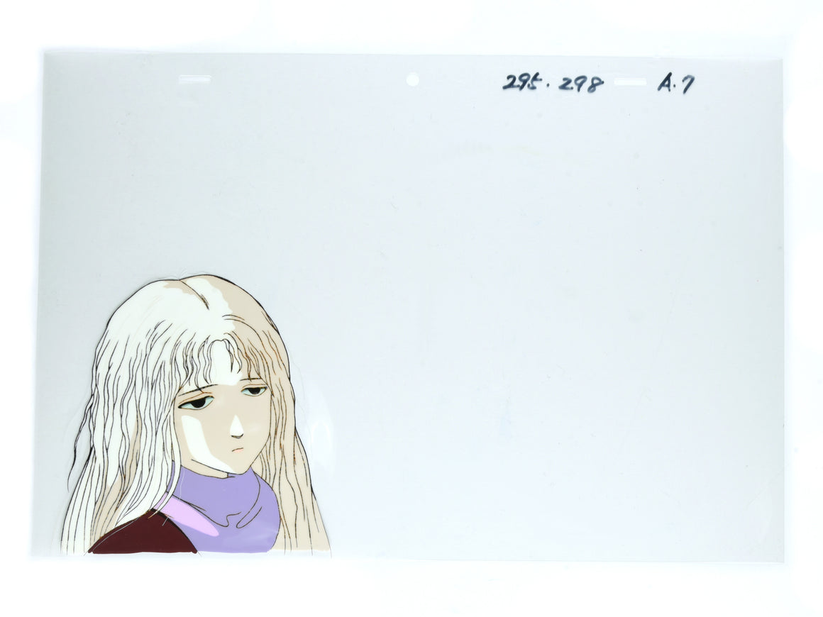 Angel's Egg - The Girl and The Boy - Movie-size 2-layer Production Cel w/ Douga, Copy Background, and CoA