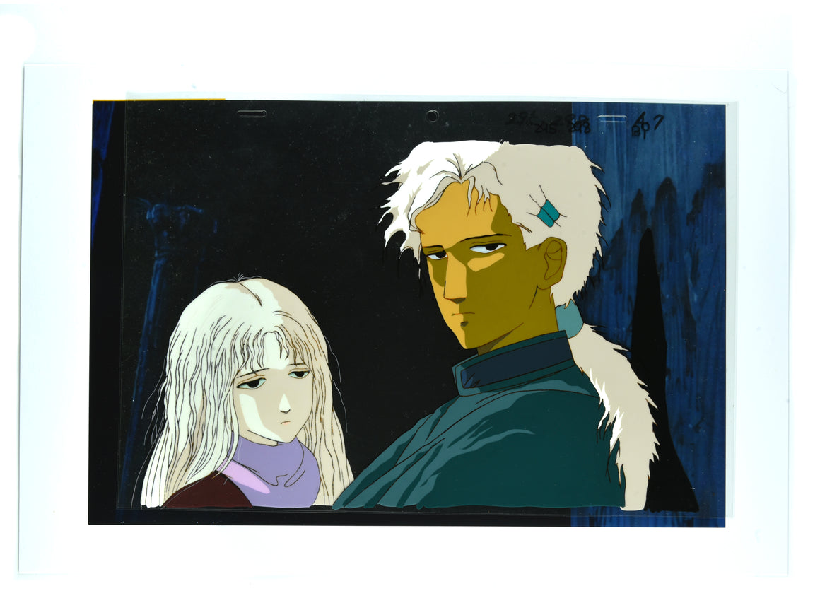Angel's Egg - The Girl and The Boy - Movie-size 2-layer Production Cel w/ Douga, Copy Background, and CoA