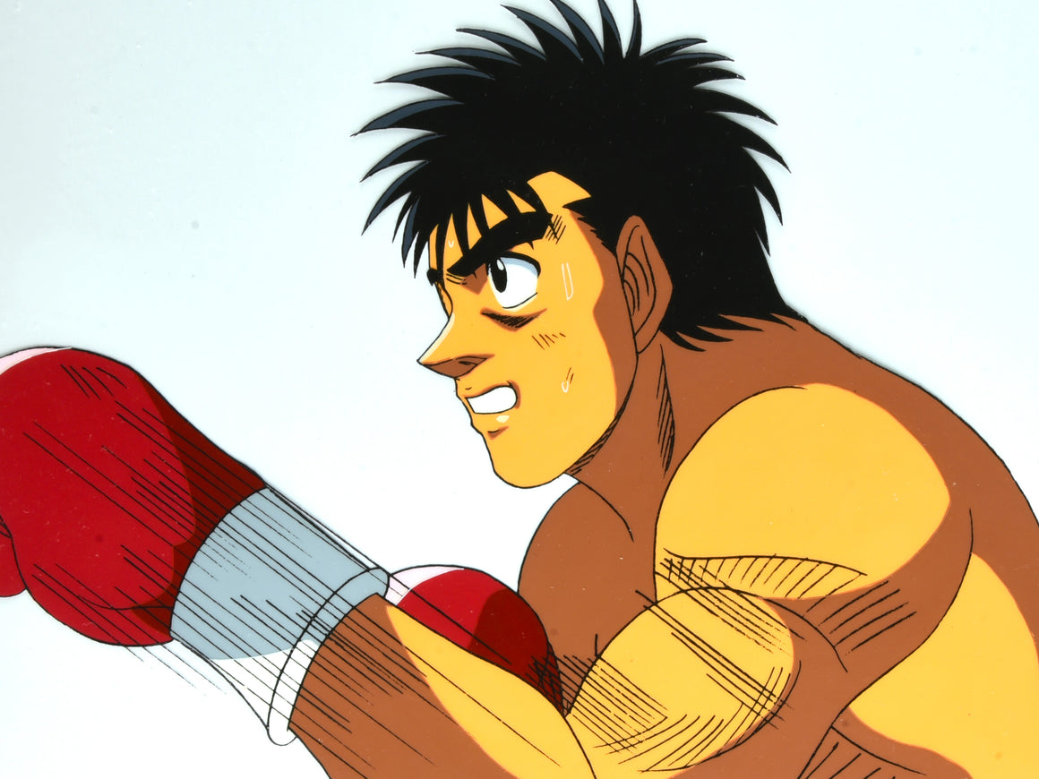 Hajime no Ippo - Ippo punching - 1-layer Production Cel w/ Douga