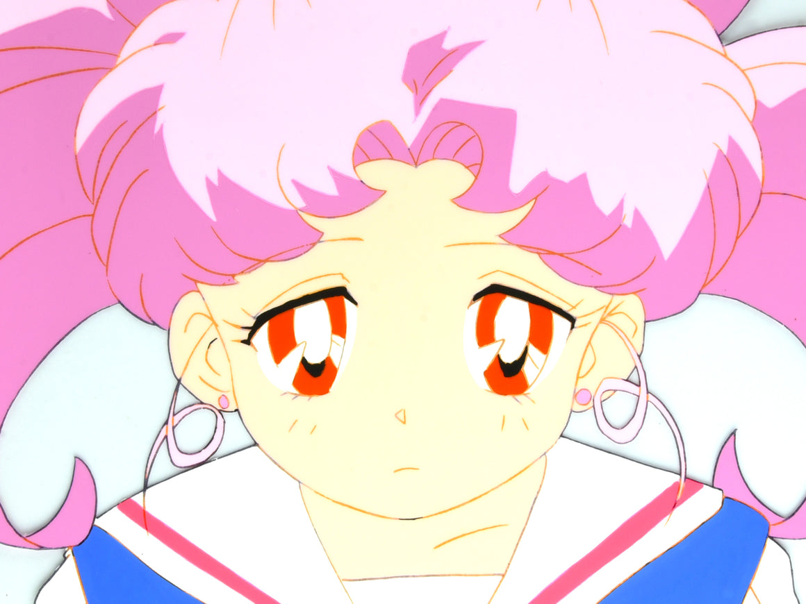 Sailor Moon - Chibi Usa - Key Master Setup w/ Douga Pencil Sketch and Cel Time Sheet