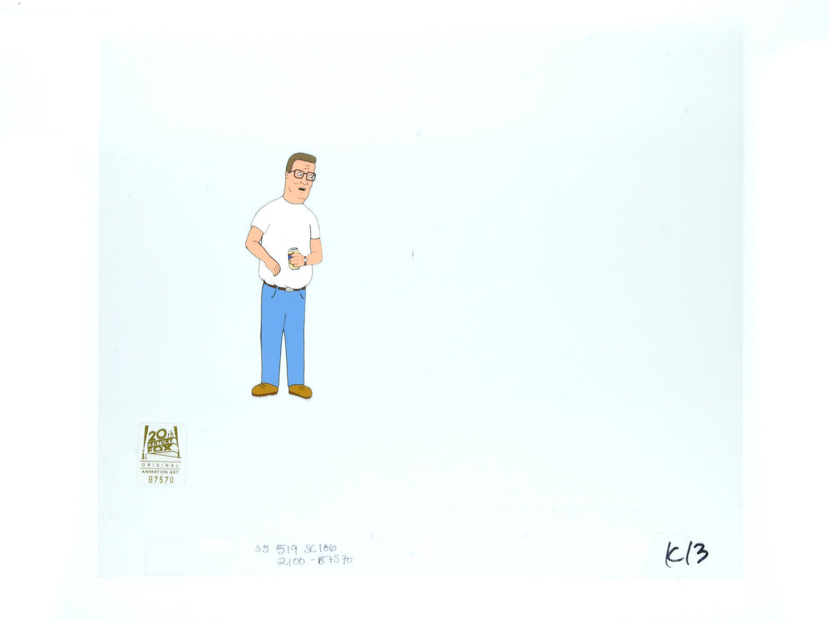 King of the Hill - The guys at the alleyway - 4-layer Production Cel w/ matching printed background