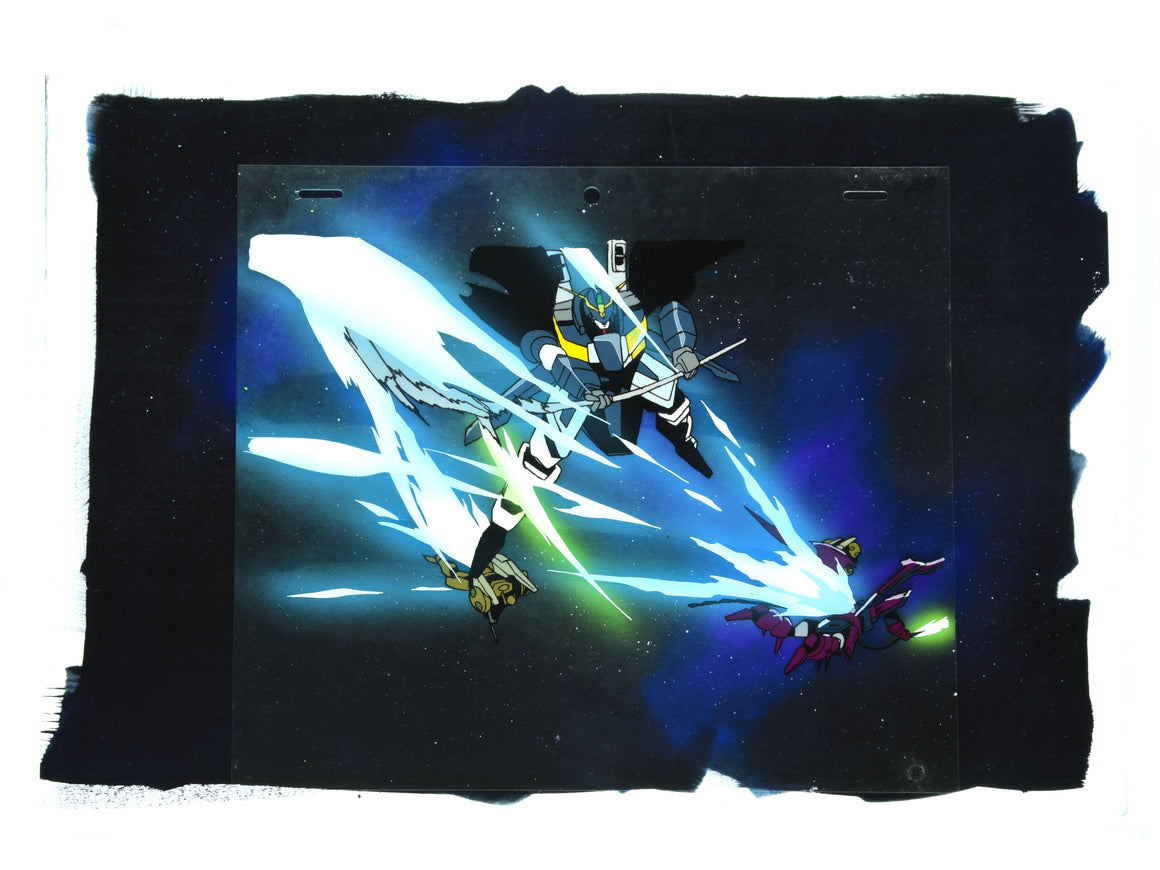 Mobile Suit Gundam Wing - Deathscythe Hell & Epyon - 1-layer Production Cel w/ Douga & Print Background (Copy)