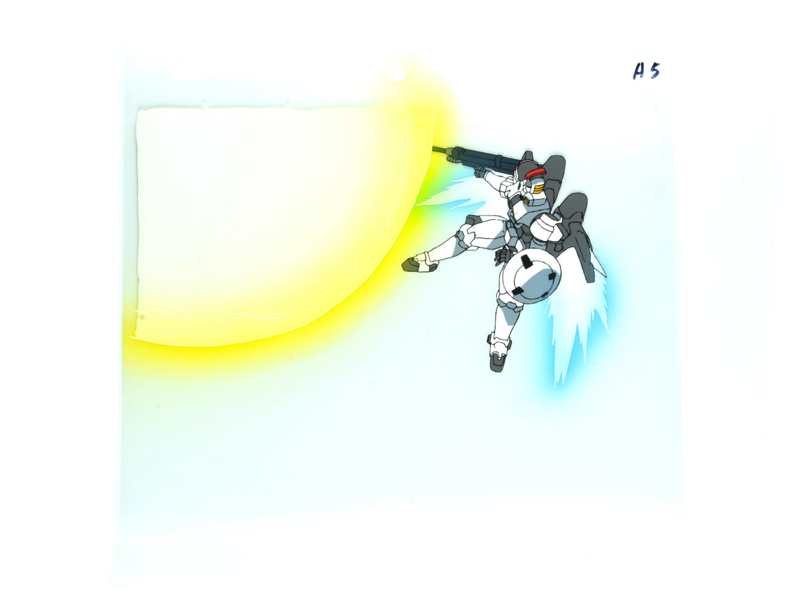 Mobile Suit Gundam Wing - Tallgeese - 1-layer Production Cel w/ Douga & Print Background