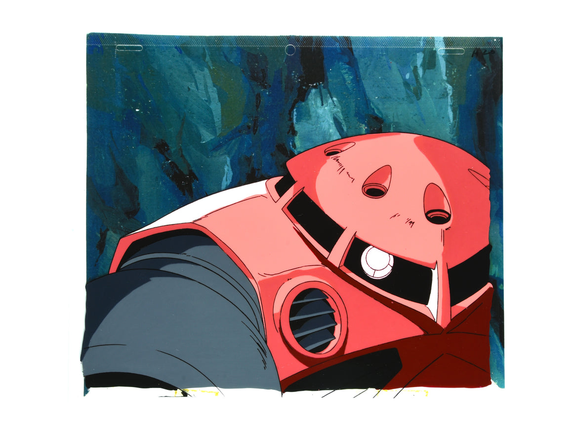 Mobile Suit Gundam - Char's Z'Gok - 1-layer Production Cel w/ Douga & Copy Background