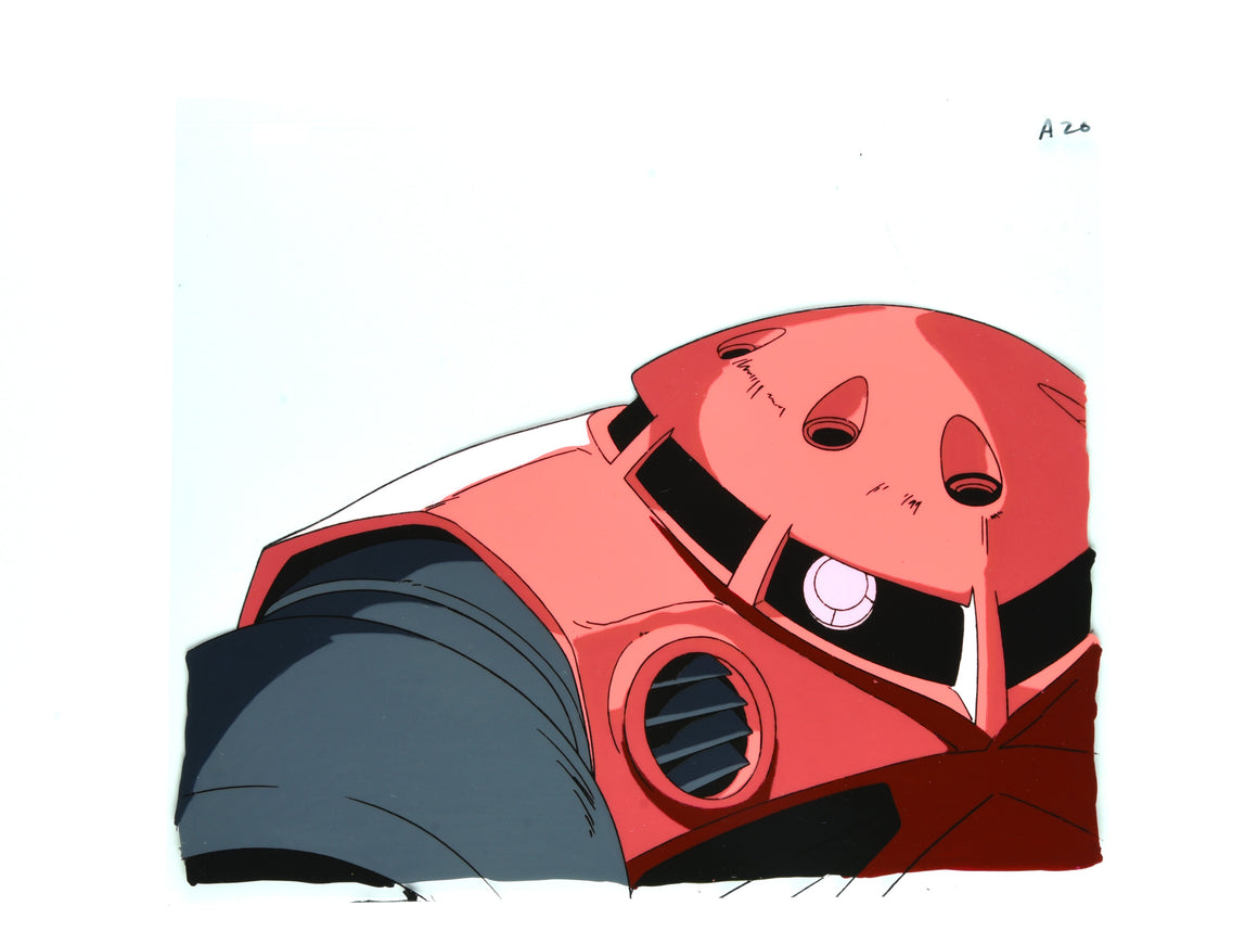 Mobile Suit Gundam - Char's Z'Gok - 1-layer Production Cel w/ Douga & Copy Background